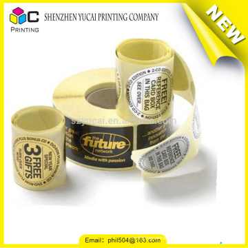 Trade assurance high quality metal adhesive sticker roll